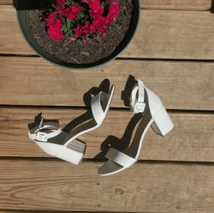 High heels open toe ankle strap